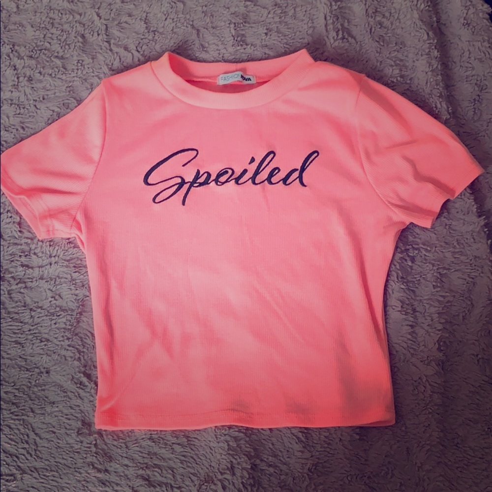 Hot pink crop top